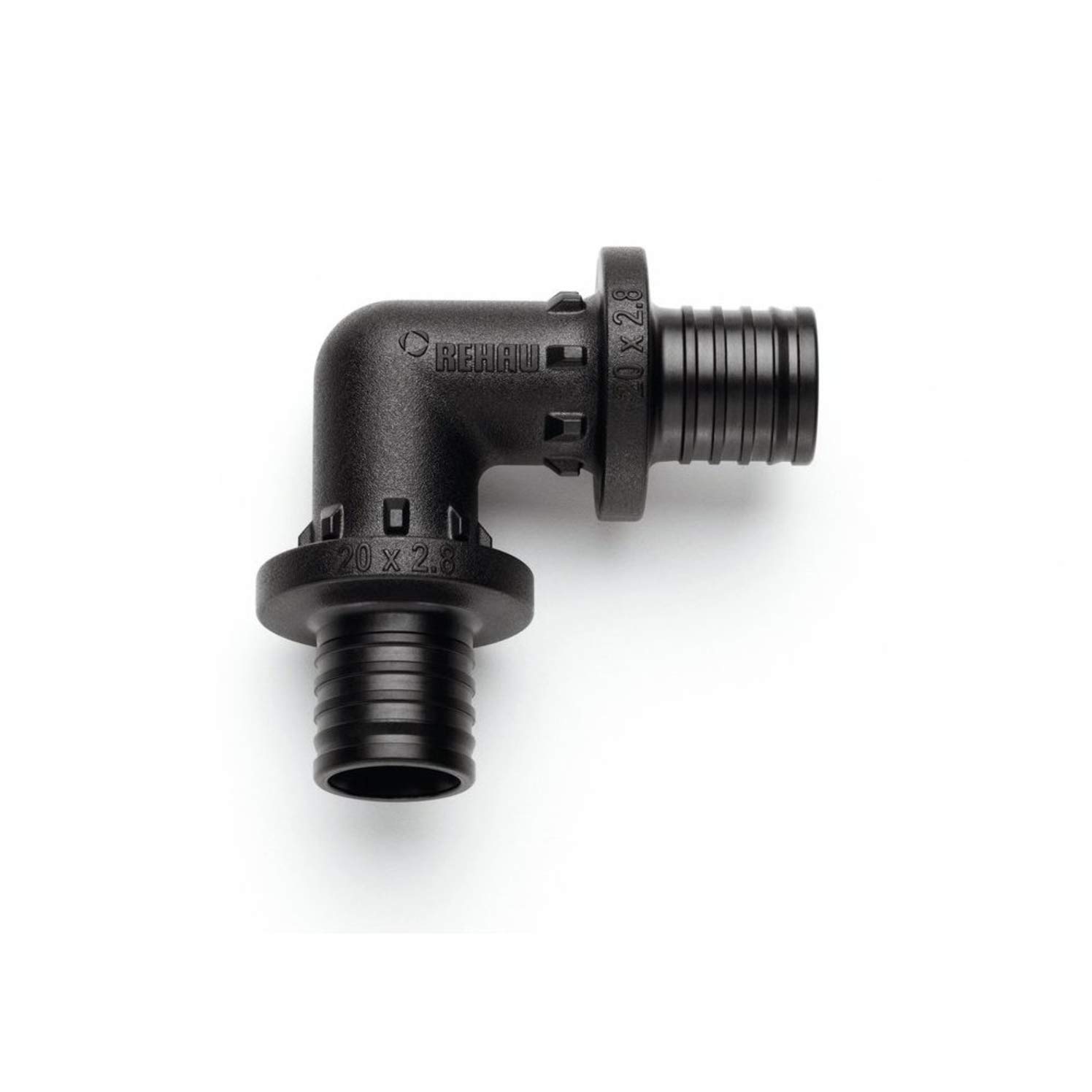Rehau – Coude 90 rautitan Px diamètre 40 mm noir