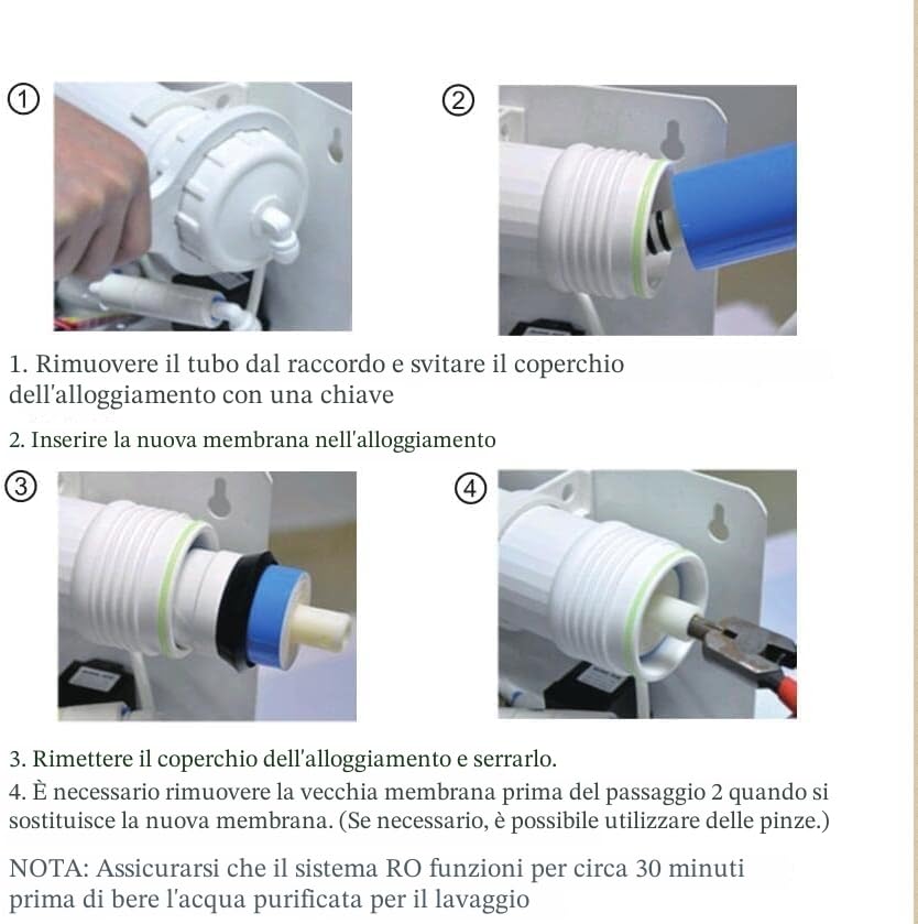 Membrana NSF Certificata Membrana Osmosi Inversa 150 GPD Universale - Confezione Da 2 NSF Certificata Depuratore Acqua Osmosi Inversa - Foto 6
