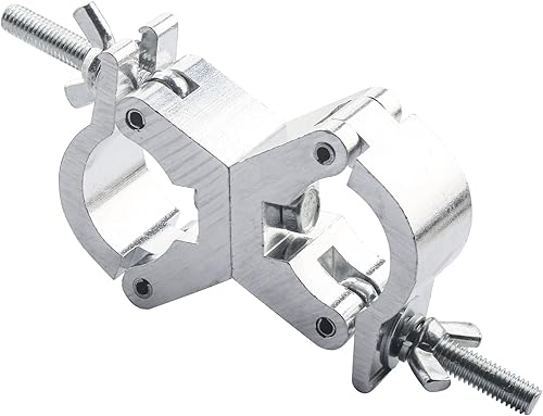 Miniatura 5 de Abrazaderas de acoplador giratorio de armadura de iluminación para luces, abrazadera O para iluminación Dj, abrazadera de poste de luz de liberación