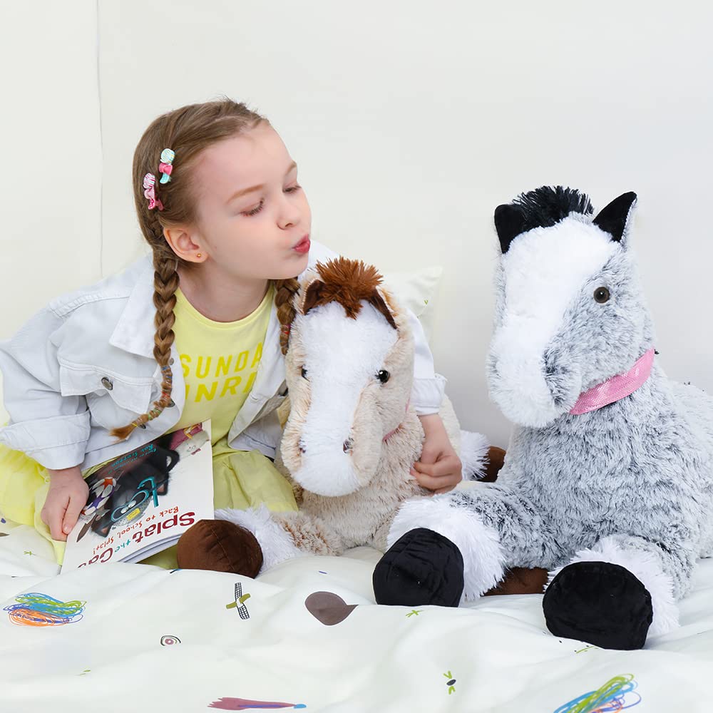 Tezituor Pack Large Horse Stuffed Animals 35 Inch Soft