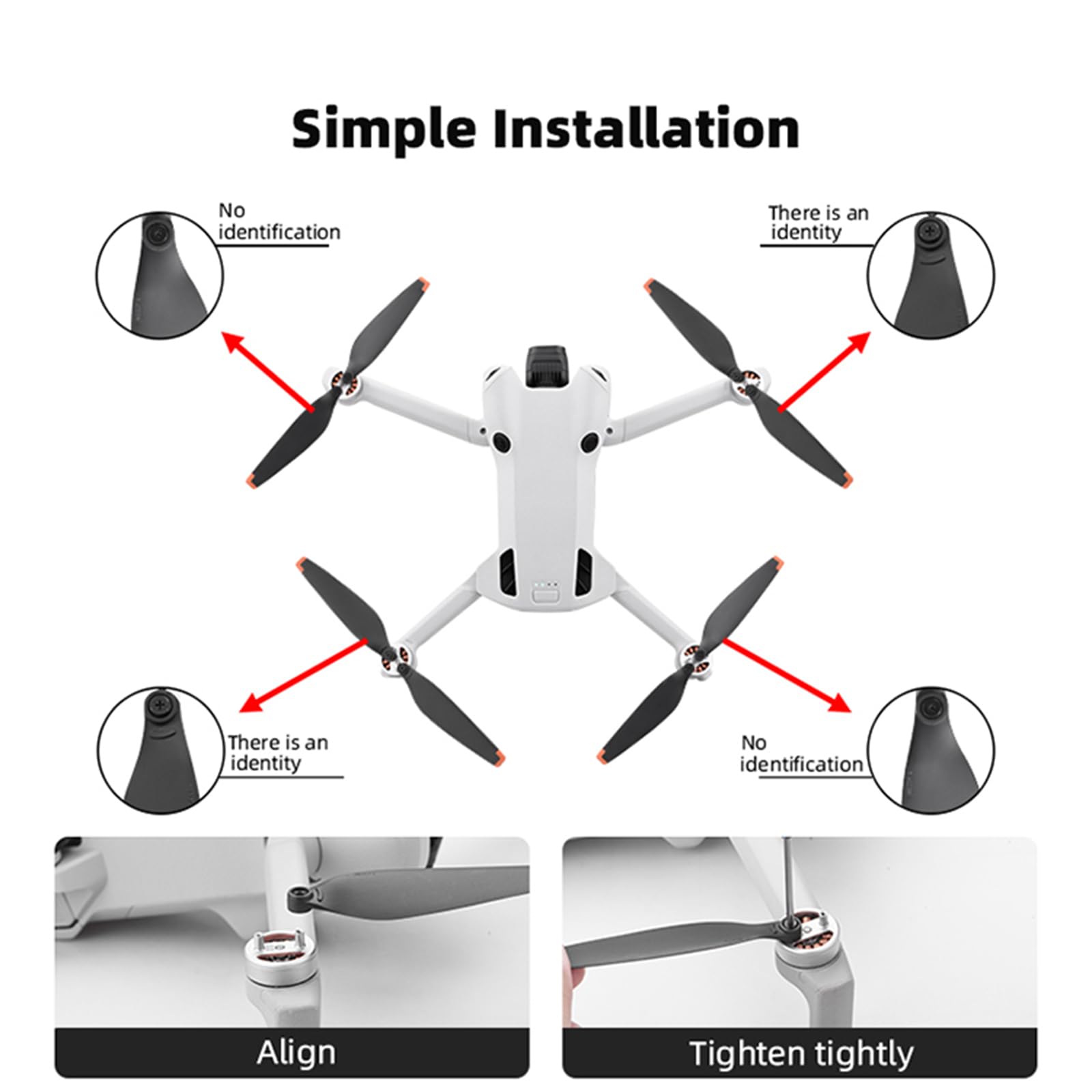 6030F śmigła do drona DJI Mini 4 Pro/Mini 3 Pro Drone PC ostrza skrzydła rekwizyty wiosło akcesoria zamienne