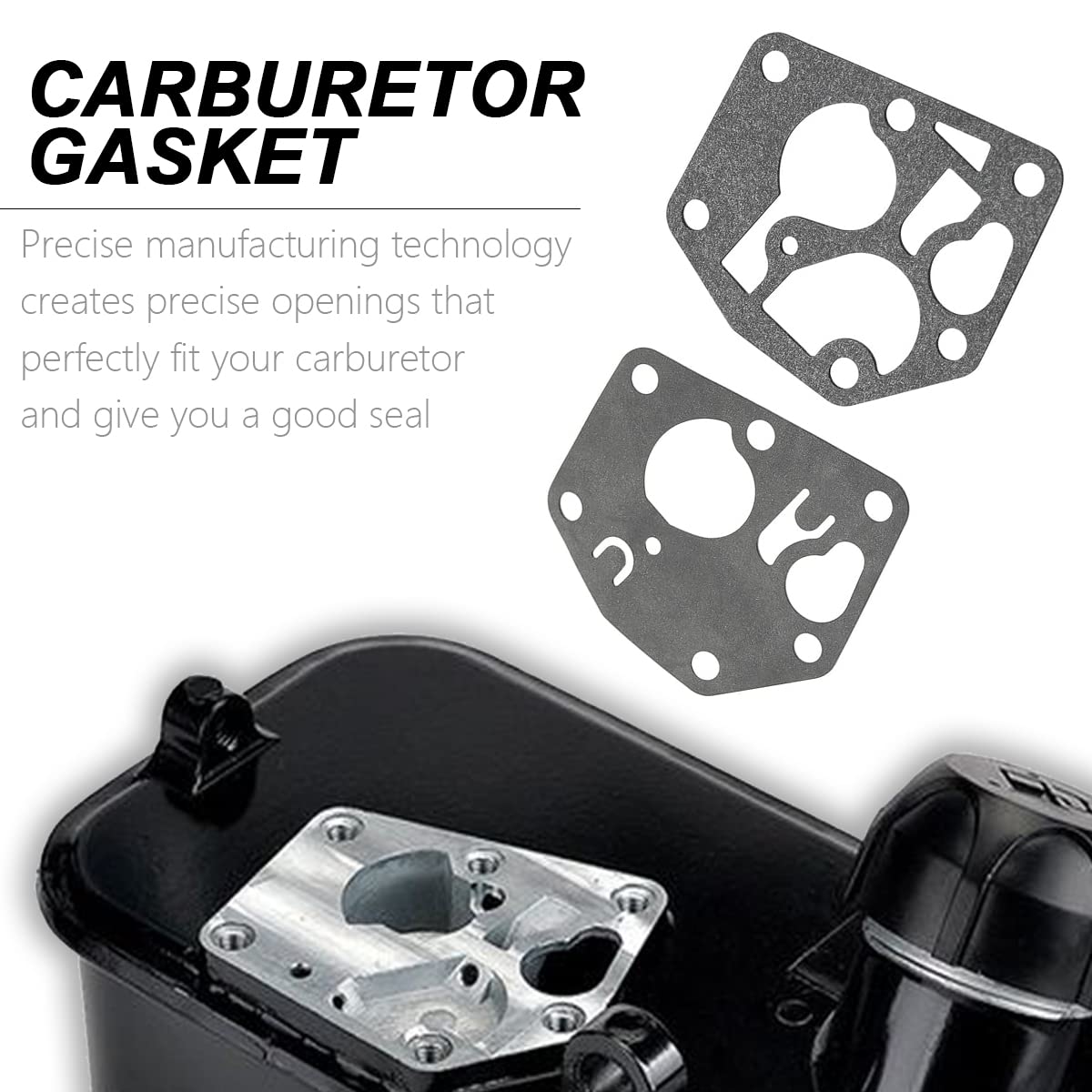 ZAMDOE 795083 Carburettor diaframma guarnizioni Kit per Briggs & Stratton tosatrice da Prato 3,5-4,5 HP Classic Sprint Quattro Engine sostituiscono 495770 con Una Lampadina Primer Blub