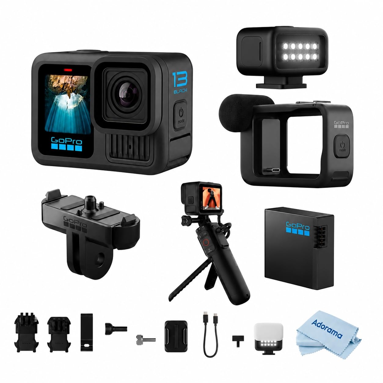 HERO13 Black Creator Edition – Complete Vlogging & Content Creation Kit with Volta Batter…