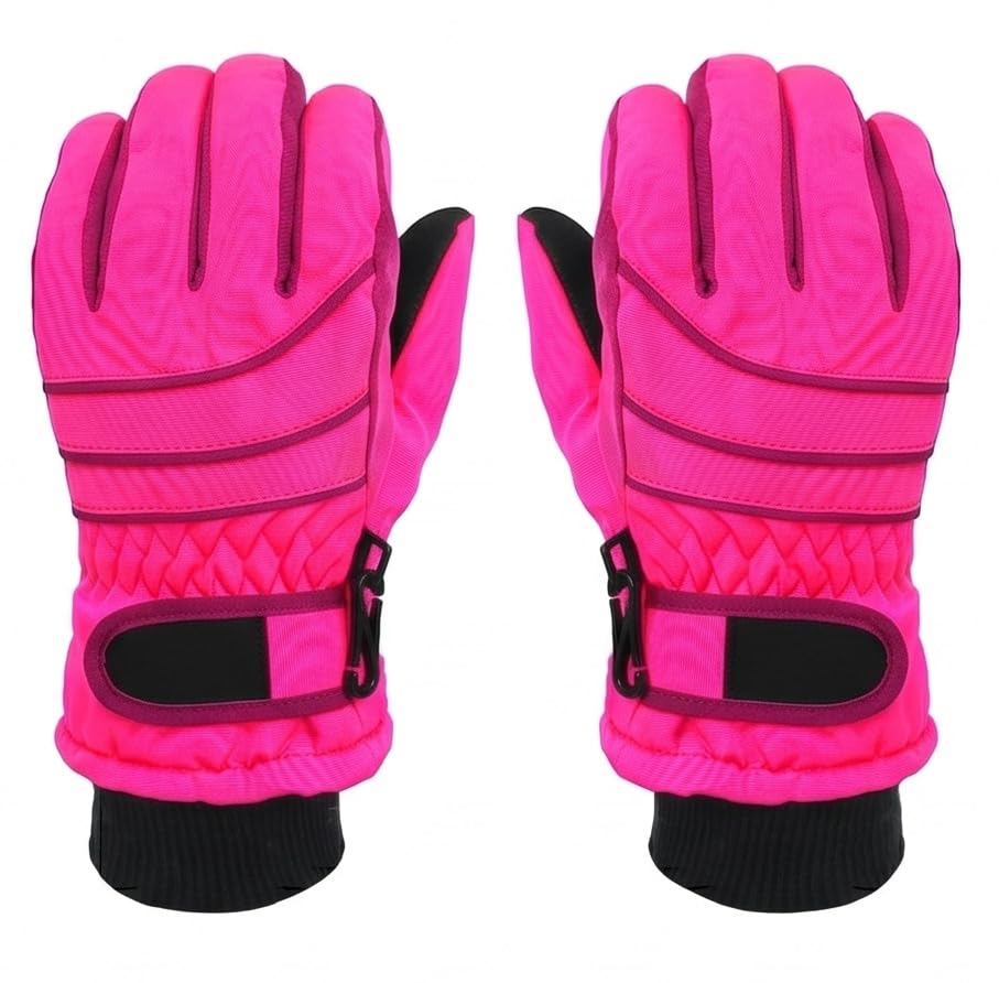 Image of FabSeasons Unisex Warm Winter Gloves, Waterproof, Windproof for Hiking, Driving, Running & Outdoors, Fits for 3-5 Years Old Boys and Girls
