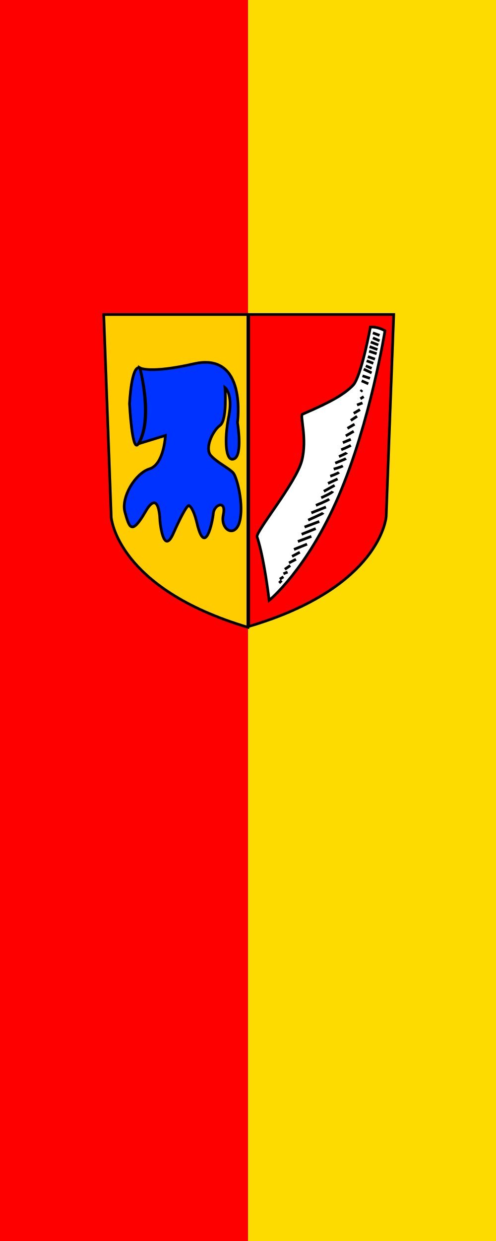 Drapeau Neuching vertical 300x120cm pour remplacer vos pavillons usés