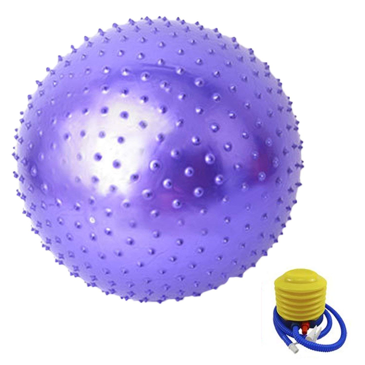 IRIS Fitness 65 cm Anti Burst Slip Resistant Yoga Exercise Balls Gym Fitness Point Massage Balance Ball with Foot Pump-picture-14