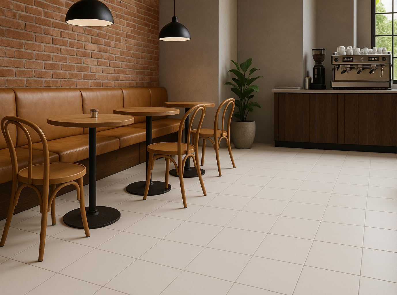 Tenedos TRCD-GRS-8x8 - Azulejos cuadrados de porcelana con acabado mate (caja de 6.5 pies cuadrados – 15 piezas) para cocina, decoración de acento, azulejos de ducha (blanco)