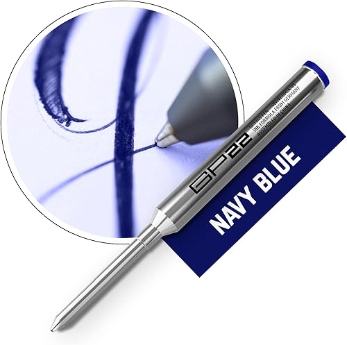 Miniatura 7 de GPCA - Cartuchos de repuesto de tinta GP22 para bolígrafos de gel, diseñados para bolígrafos de gel, tamaño mediano, paquete de 3 recambios de