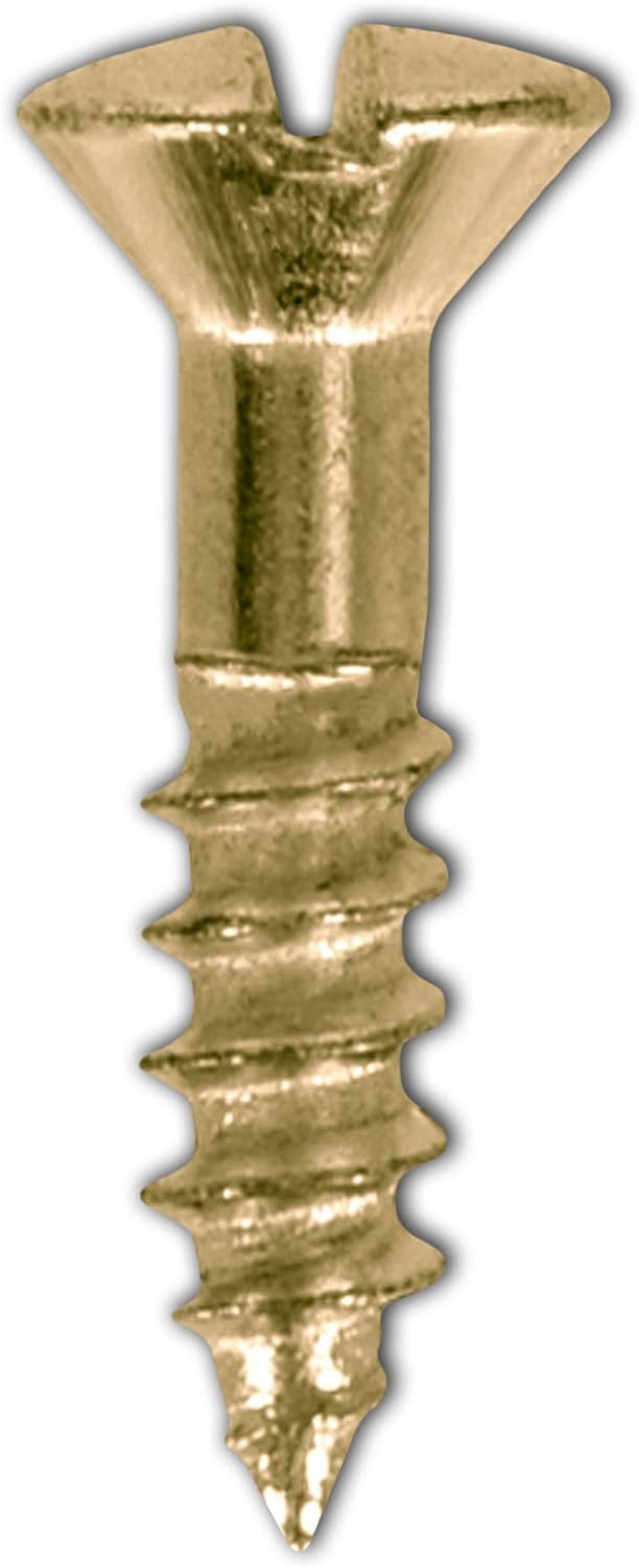 Wood Screws Deck Screws MDF Board Pocket Hole Screws Cabinet Hardware Jig Fat Wood Cabinet Drawer Slides Oval Head Solid Brass Screws Steel Slotted #12 x 2" (100 Pcs) Super-Deals-Shop