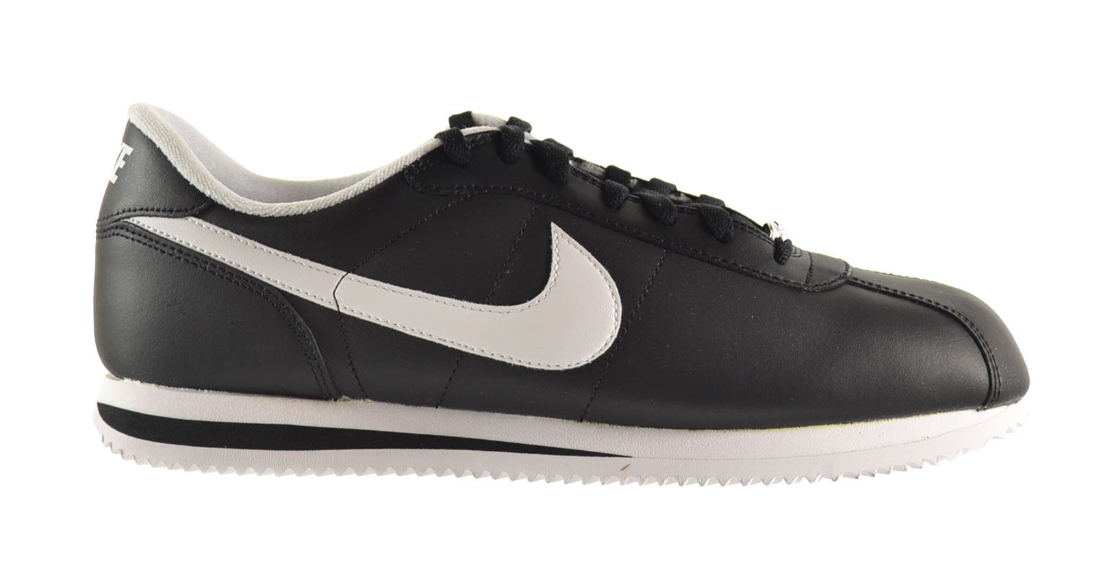 NIKE Cortez Basic Leather 06 Men's Walking Shoes Black/White 316418-012