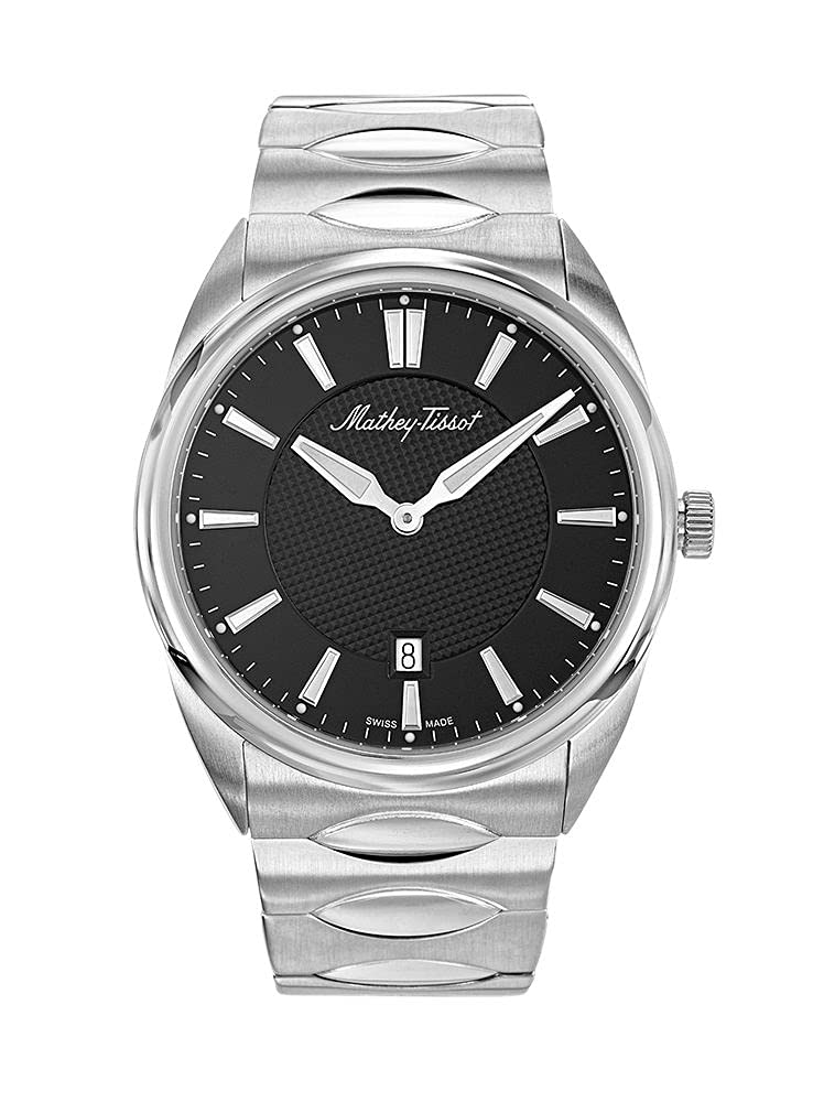 Mathey-Tissot Stainless Steel Swiss Made Analog Black Dial Men Watch - H791An, Silver Band (B09GYFLF4P) Amazon Price History, Amazon Price Tracker
