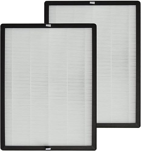PUREBURG Filtro de repuesto compatible con purificador de aire TaoTronics TT-AP007, 2 unidades de carbón activado HEPA H13 2 en 1 4 etapas de