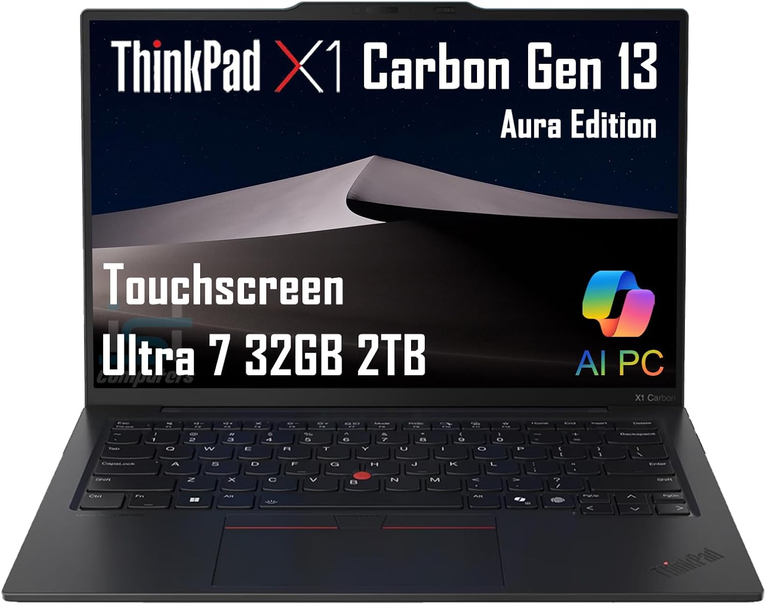Lenovo ThinkPad X1 Carbon Gen 13 Aura Edition AI PC Laptop (14″ FHD+ Touchscreen, Intel Core Ultra 7 255U, 32GB 8400MT/s RAM, 2TB SSD, (>i7-1355U)), Thunderbolt 4, Backlit, FP, IR Webcam, Win 11 Pro Lenovo ThinkPad X1 Carbon Gen 13 Aura Edition AI PC Laptop (14″ FHD+ Touchscreen, Intel Core Ultra 7 255U, 32GB 8400MT/s RAM, 2TB SSD, (>i7-1355U)), Thunderbolt 4, Backlit, FP, IR Webcam, Win 11 Pro
