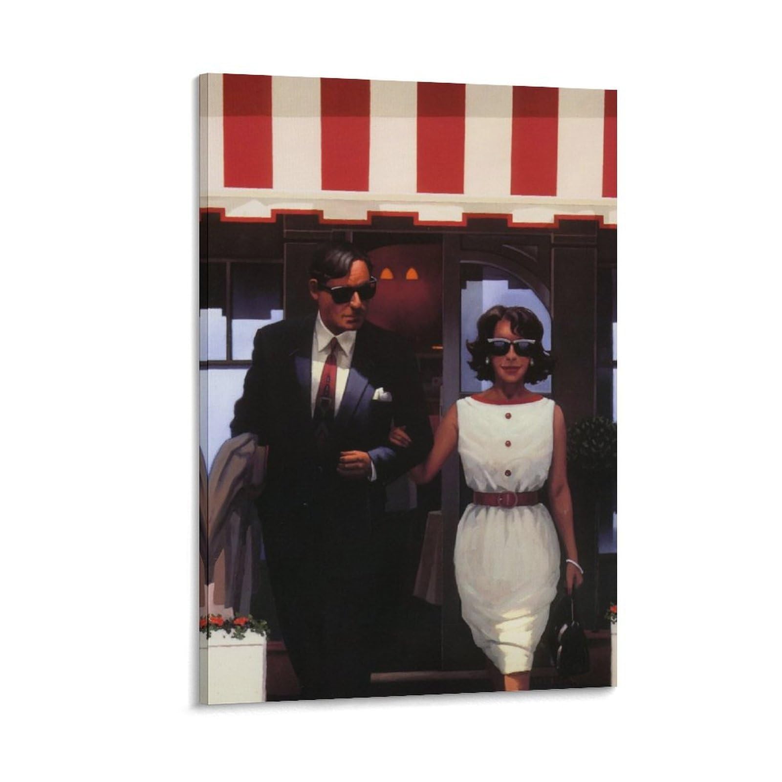 Lunch Lovers by Jack Vettriano Wall Art Prints Poster Canvas Wall Art Prints Photo Picture Painting Room Decor Home Decorative 16x24inch(40x60cm) โ image 1