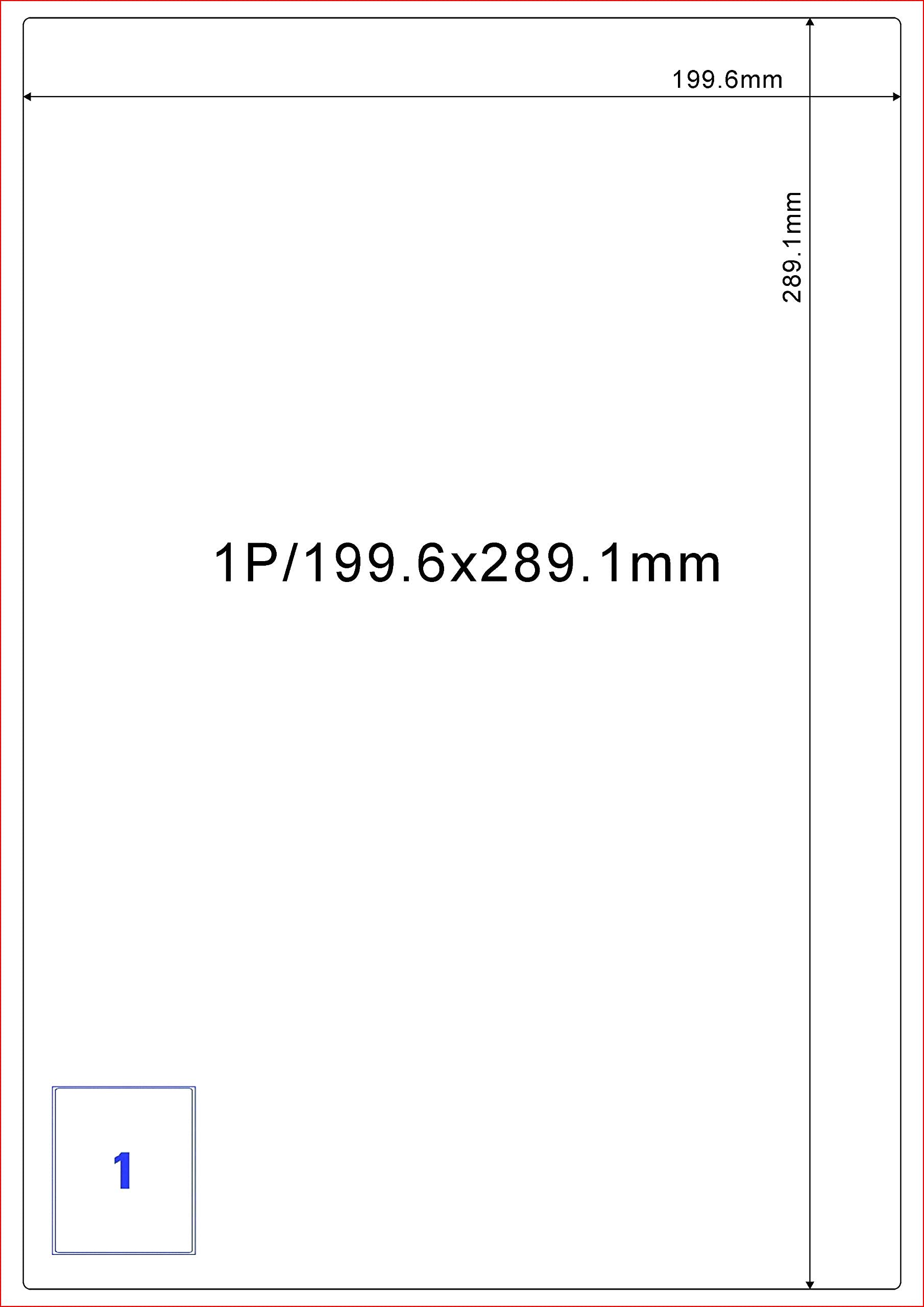 EJRangeEasy Peel Address Labels (1 Label Per Sheet)