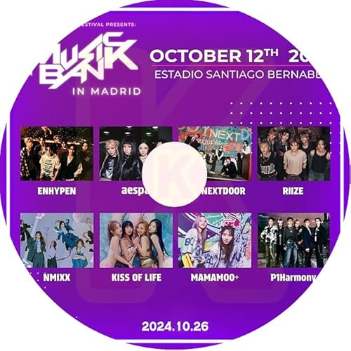 K-POP DVD Music Bank IN MADRID 2024.10.26 CON KPOP DVD