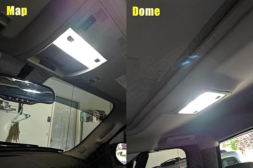 Miniatura 4 de Kit de 12 luces LED interiores blancas para Chevrolet Silverado/GMC Sierra 2007 2008 2009 2010 2011 2012 2013 paquete de iluminación LED interior +