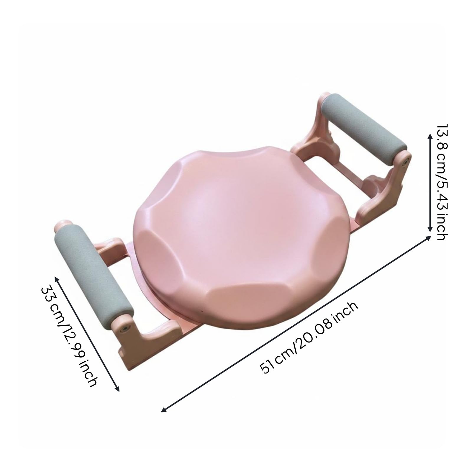 Trainingsbank Bauchtrainer Sit Up Bank Gerät Heimtrainer Stahlrahmen Gepolsterte Rollen Fester Stand Einfach Aufzubauen Geräuscharm für Wohnung Heimtraining Fitnessraum, Rosa, Rosa