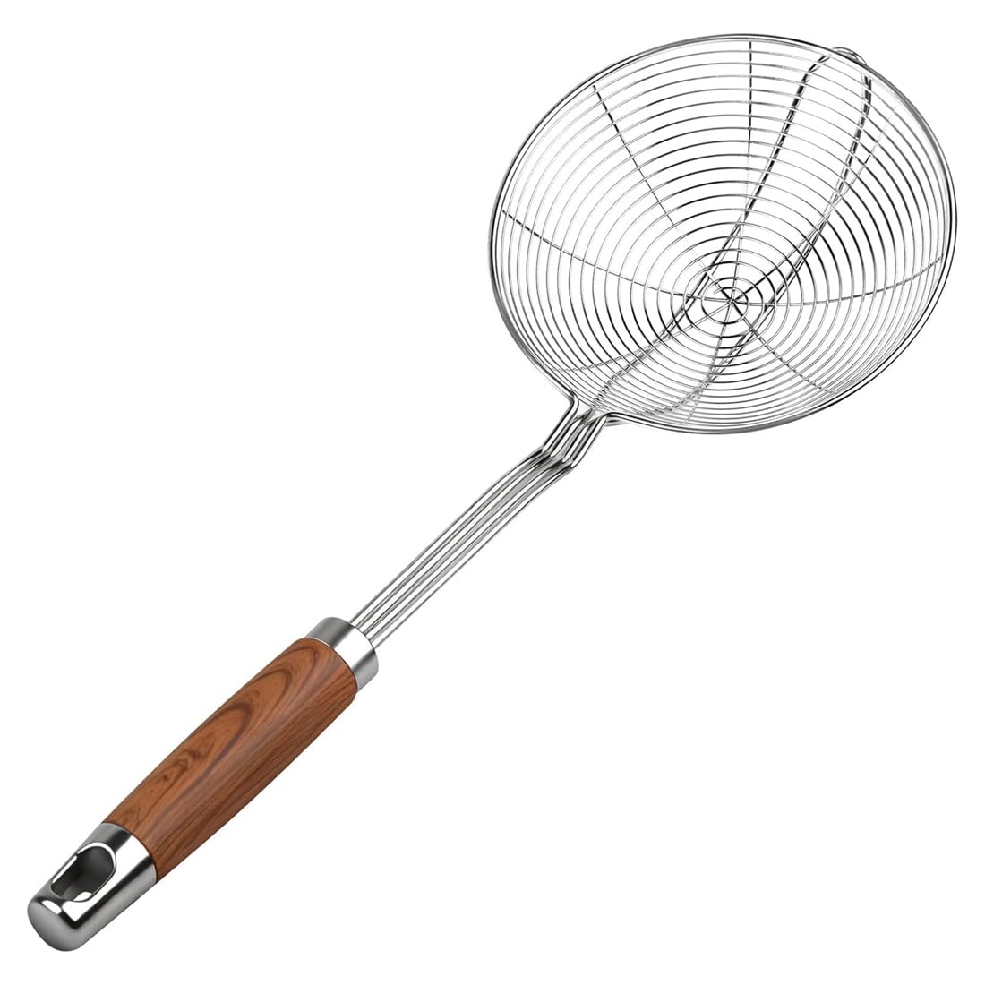 Hndhbfgrt Kitchen Utensils Spider Strainer Skimmer Spoon with Handle, Stainless Steel Wire Strainer Ladle, Slotted Pasta Spoon