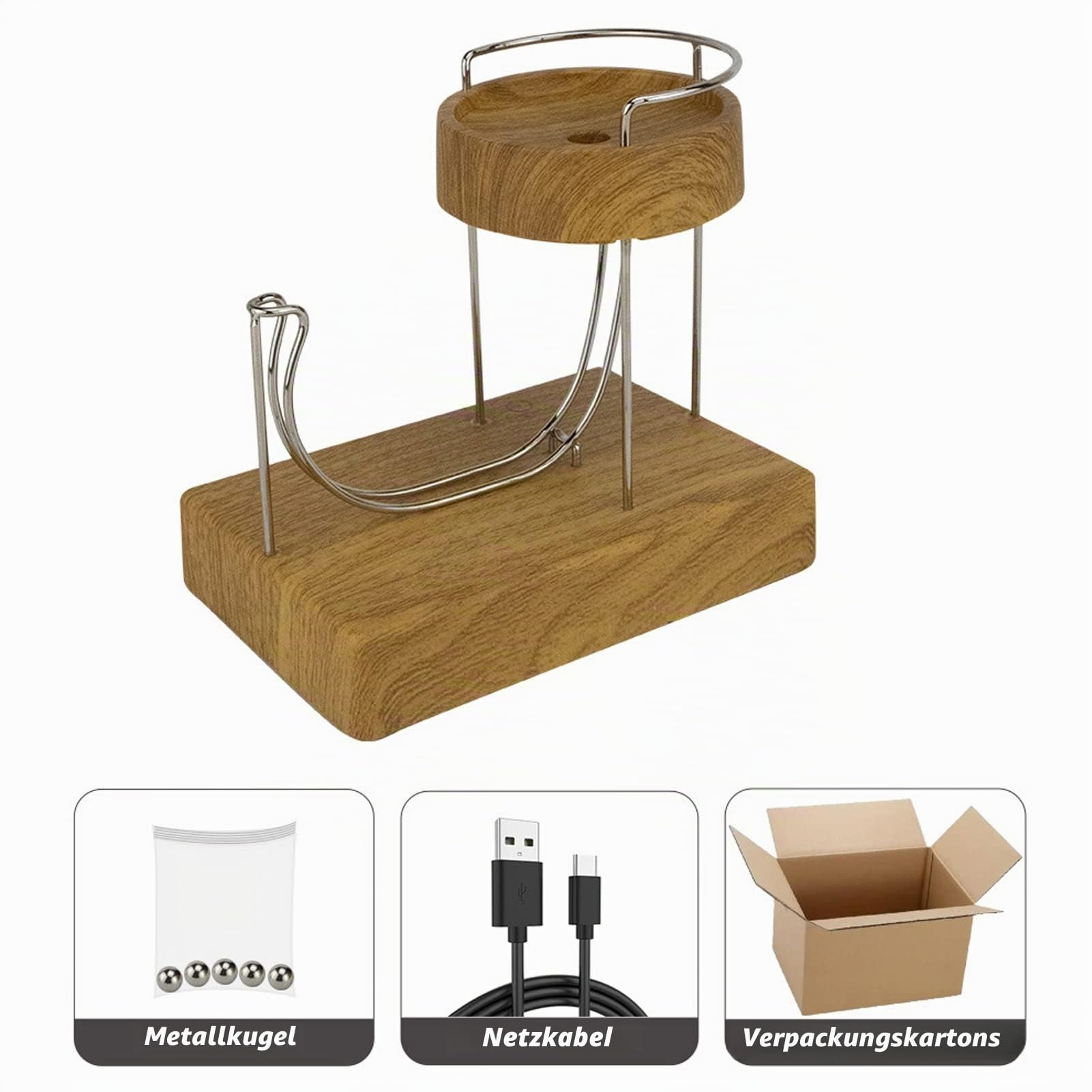Perpetuum Mobile, Tischornament Perpetuum Schreibtisch, Geräuscharmes Stressabbau-Schreibtisch, Perpetual Motion Simulator Stressabbau für das Home Office