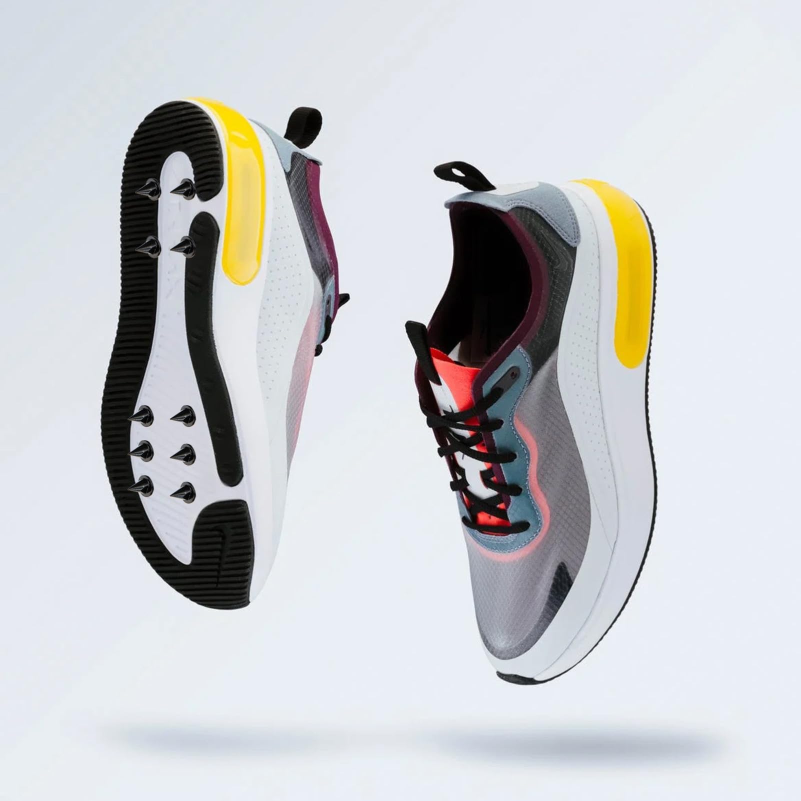ibasenice Set Da Golf Scarpe Scarpe a Spike Borchie Picchi Di Pista Spichi Di Scarpe Del Golf Presa Punte Delle Scarpe Punte Da Golf Tacchetti Per Scarpe Acciaio Carbonio Nero