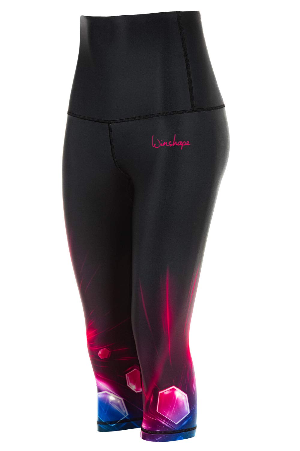 WINSHAPE Winshape Damen Functional Power Shape 3/4-tights Leggings Anti-rutsch "High Waist" Hwl202, Cosmic, Winshape Slim Style Fitness Freizeit Sport Yoga Workout - ¾ legginsy Kobiety