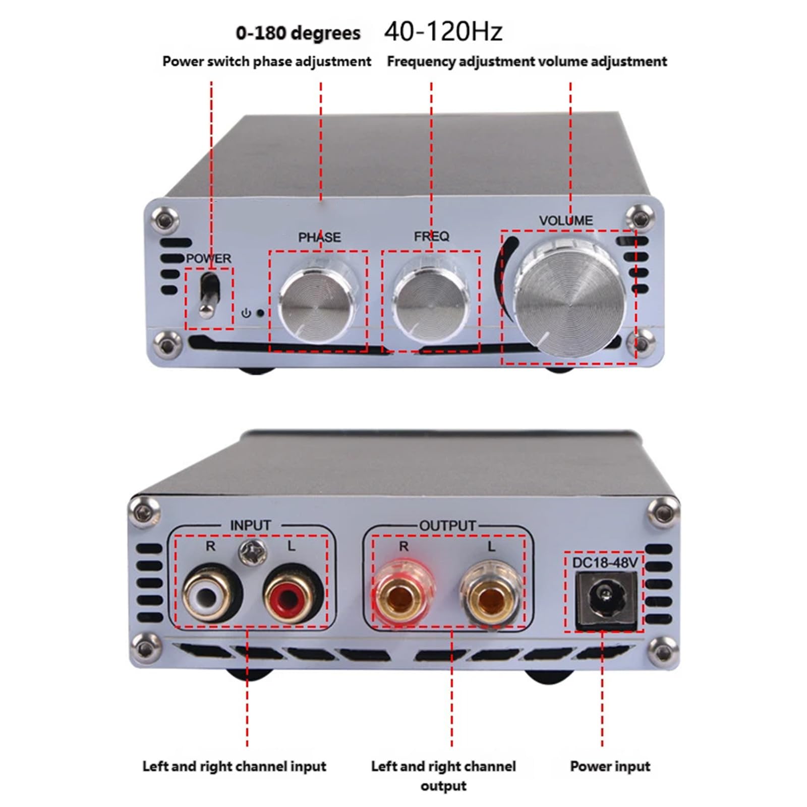 Modulo amplificatore digitale TPA3255 315 W per sistemi subwoofer, 40-120 Hz, frequenza regolabile e potenza sonora ad alta fedeltà