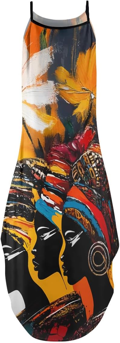 Sistabag Maxi Dress for Black Women – African Print Plus Size Sundress, Juneteenth Pride Outfit - Image 4