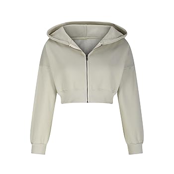 Cropped Sweatshirts Womens Fashion Fall Clothes Y2k Hoodies