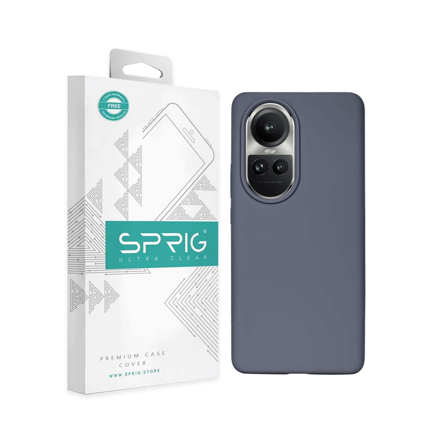 SPRIG Compatible with Oppo Reno 10 Phone Liquid Silicone Cover Premium Back Cover Drop Tested Shock Proof Mobile Case for Men, Women, Boys and Girls with Camera Protection (Midnight Blue) (B0CNW8Y9N1) Amazon Price History, Amazon Price Tracker