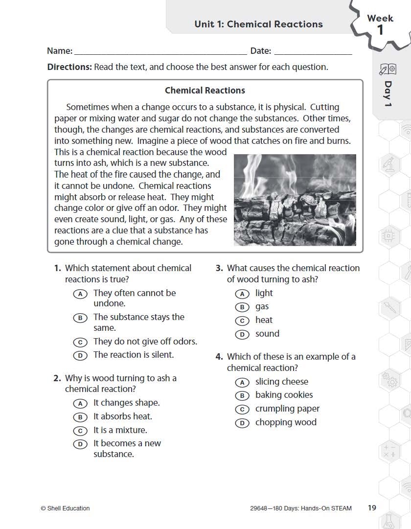 180 Days: STEM/STEAM for 5th Grade Practice Workbook for Classroom and Home, Cool and Fun Practice Created by Teachers (180 Days of Practice) - Image 6