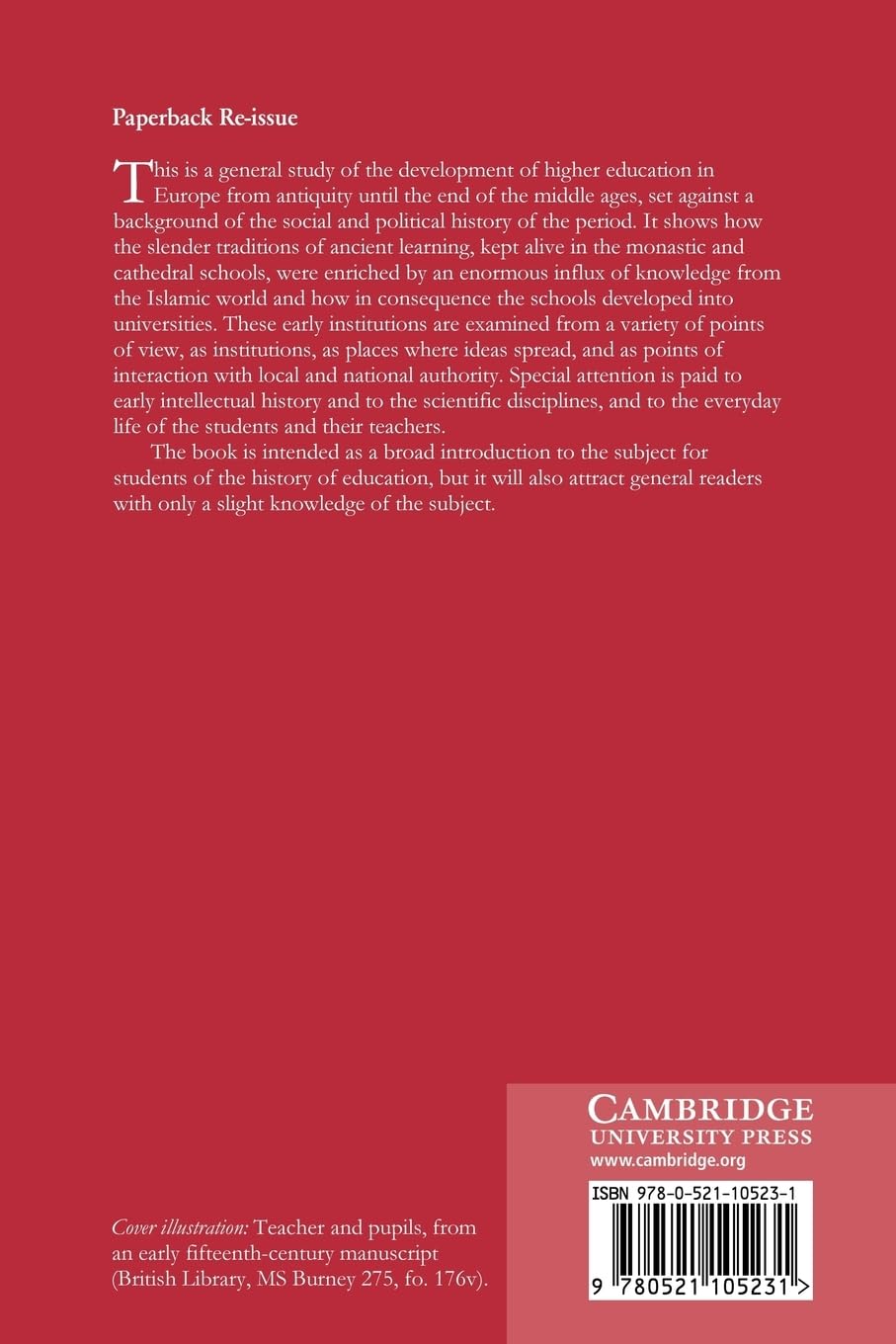 The First Universities: Studium Generale and the Origins of University Education in Europe