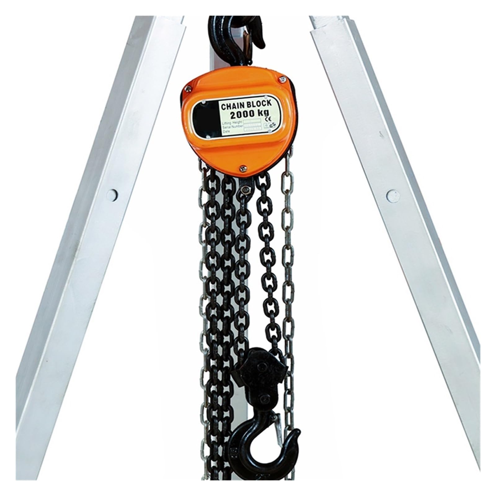 Lever Chain Hoist, Dreieckiger manueller Kettenzug, 1–1,5 Tonnen, 3/6 m Hub, tragbarer Hebelblock | 1t 6m
