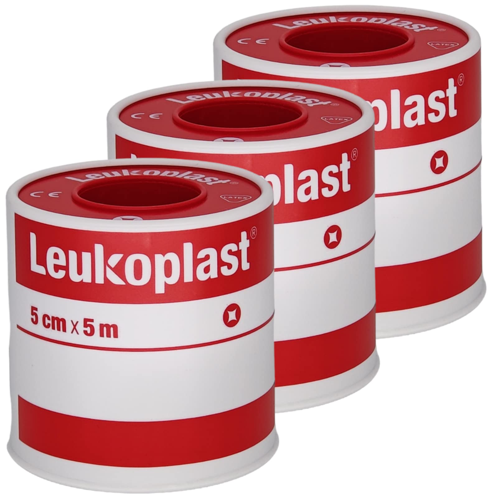 Leukoplast 5 cm x 5 m I 3er Sparset I plus PharmaPerle giveaway