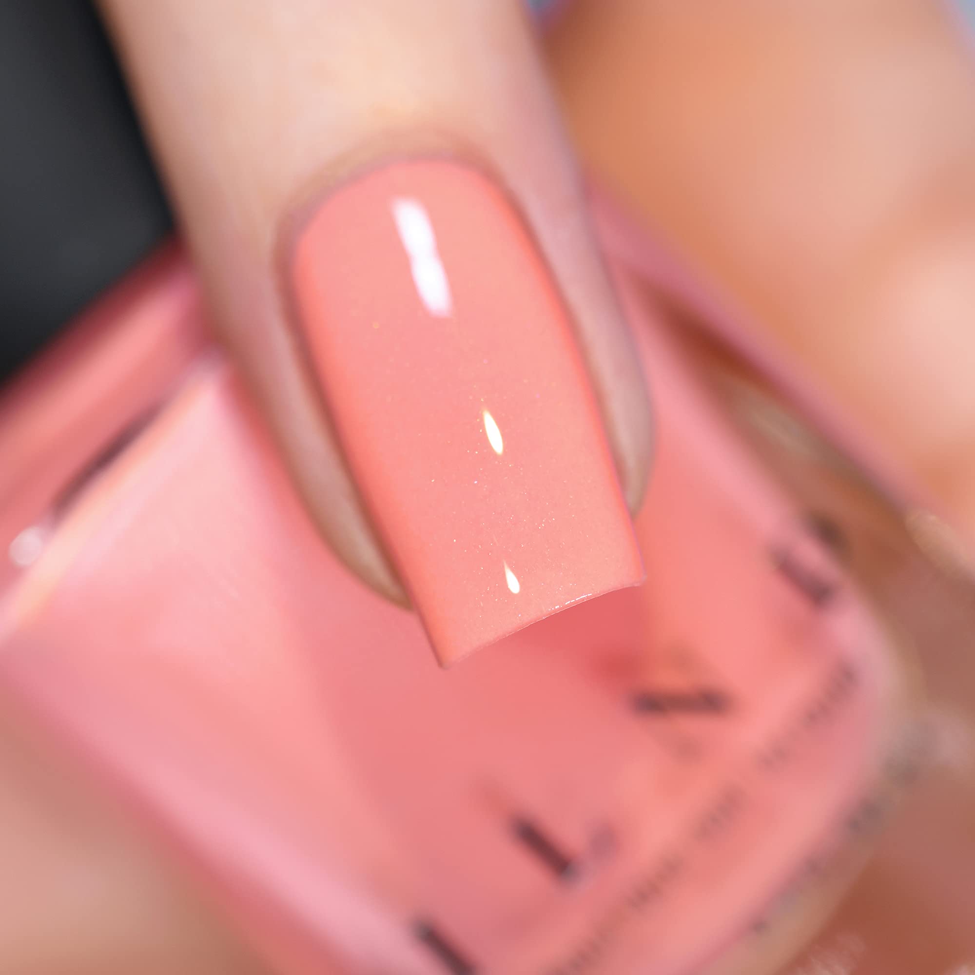 Amazon.com : ILNP Hailey - Soft Hibiscus Pink Holographic Nail Polish :  Beauty & Personal Care