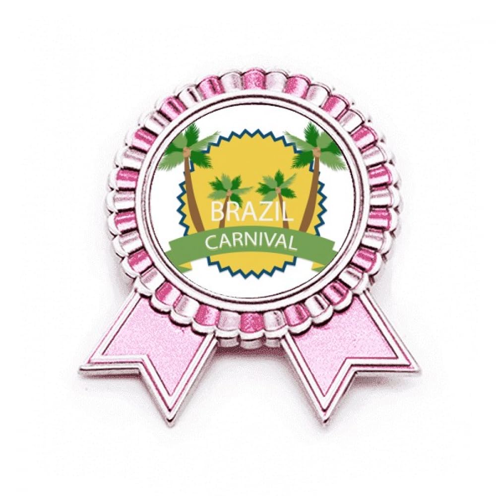 Broche rose pour le carnaval du Brésil M métal anti-chute