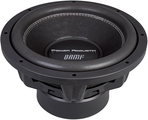 Miniatura 10 de Power Acoustik BAMF-124 BAMF Series Subwoofer (12 pulgadas, 3500 vatios máximo, doble 4 ), negro