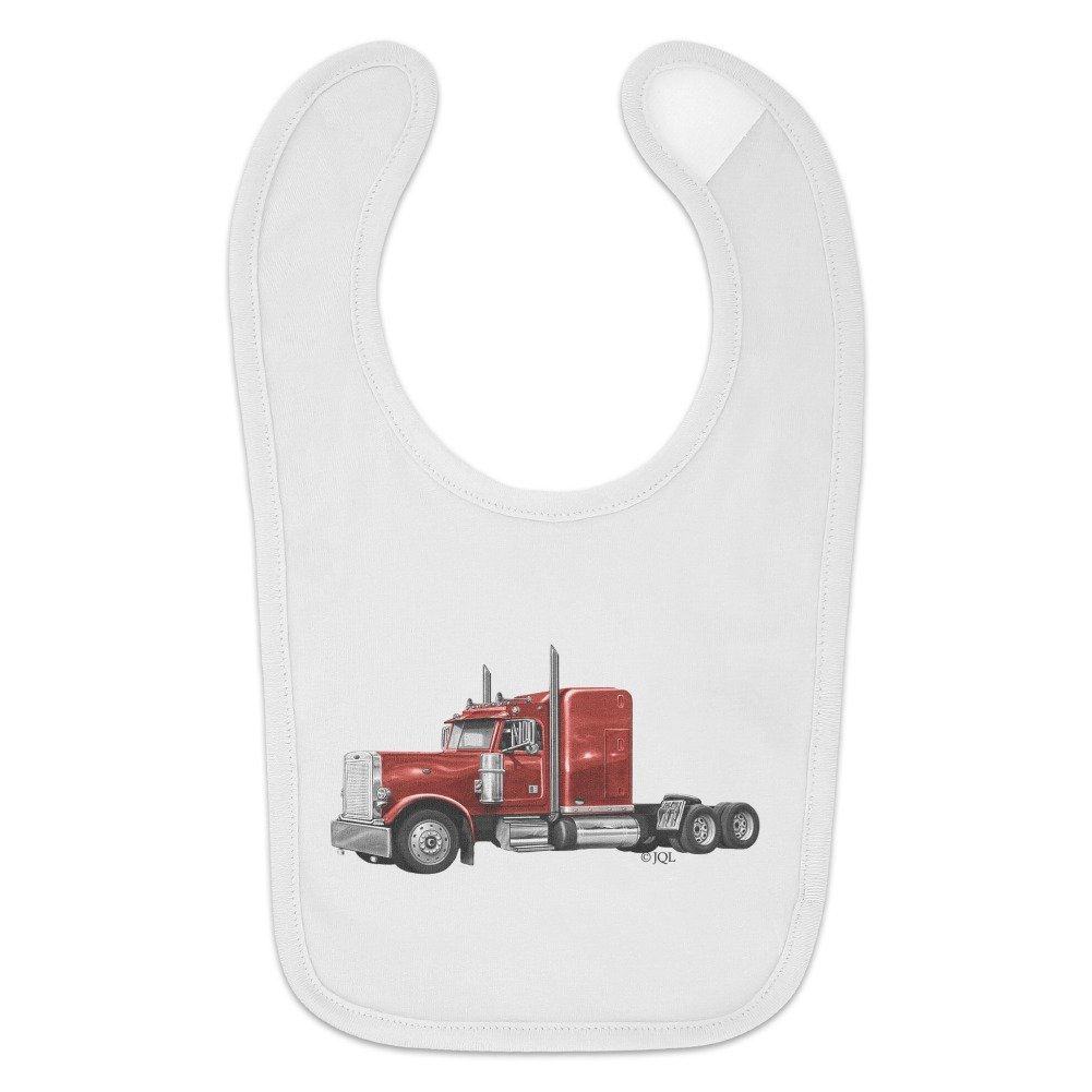 GRAPHICS & MORE Semi Tractor Trailer Truck Trucker Baby Bib