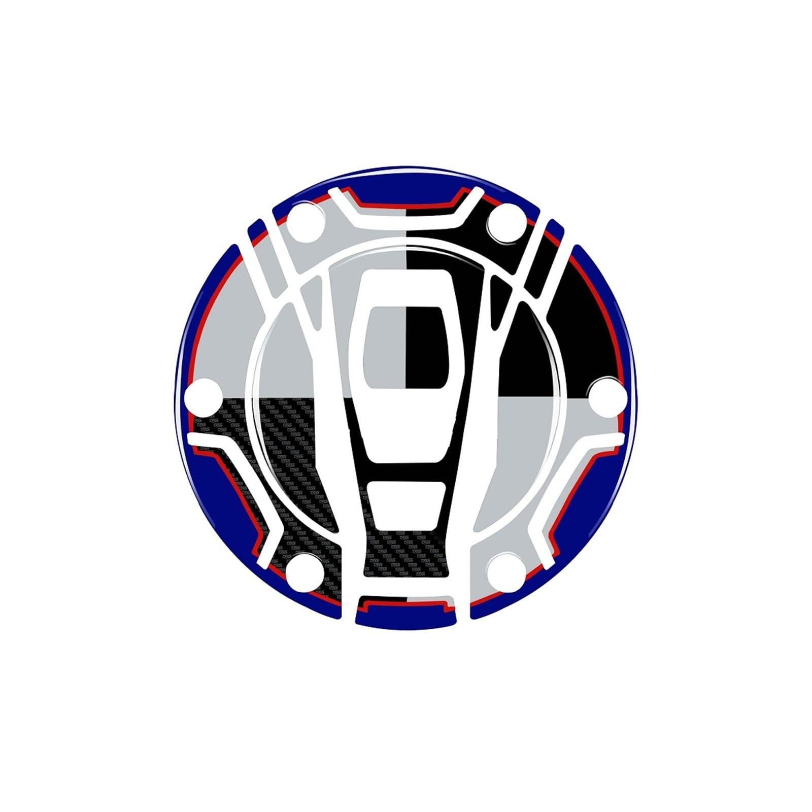 Motorcycle Fuel Tank Pad Sticker For BMW R 1250 GS Adventure Rallye 2022 Limited Resin Tank Pad Protection Sticker Decal Side Knee Grips Stickers(Color 3)