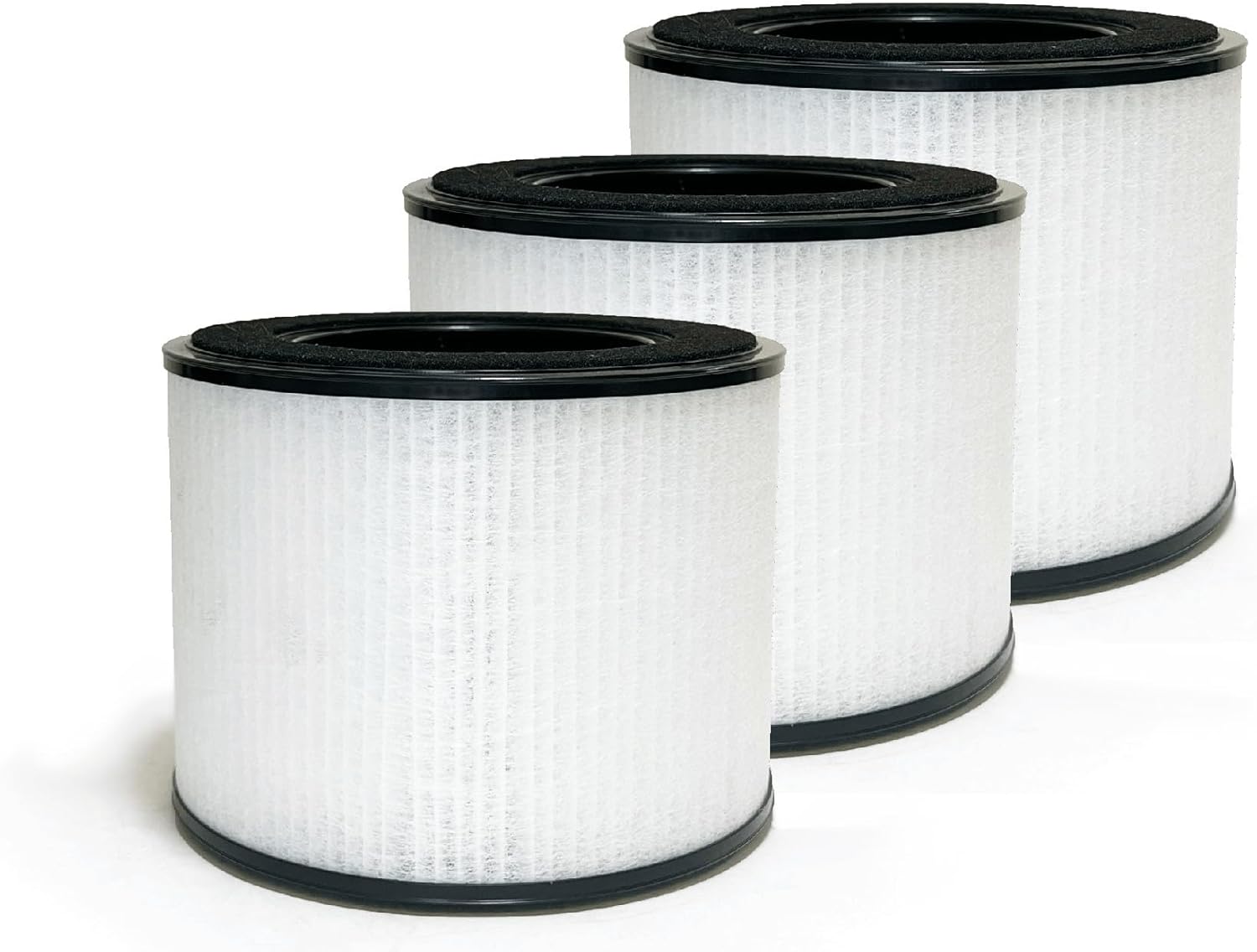 Nispira AS-FL206001-01 3-In-1 True HEPA Filter Replacement Compatible with Clarifion AerClear Air Purifier AS-AC207701-01 | Removes Smoke, Chemical VOCs, Odor | 2 Pack