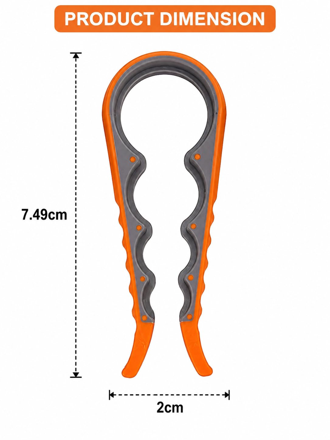 4 in 1 Creative Multifunction Gourd-Shaped Can Opener Kitchen Tool Grip Jar & Bottle Opener Rubber Design Fits All Bottles Caps Premium Easy Grip Jar Opener — Amazon image 3