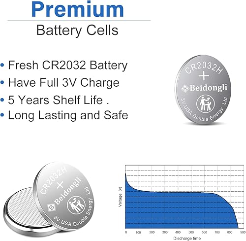 Miniatura 4 de Baterías CR2032 3v batería de litio cr2032 para control remoto sin llave, paquete de 30
