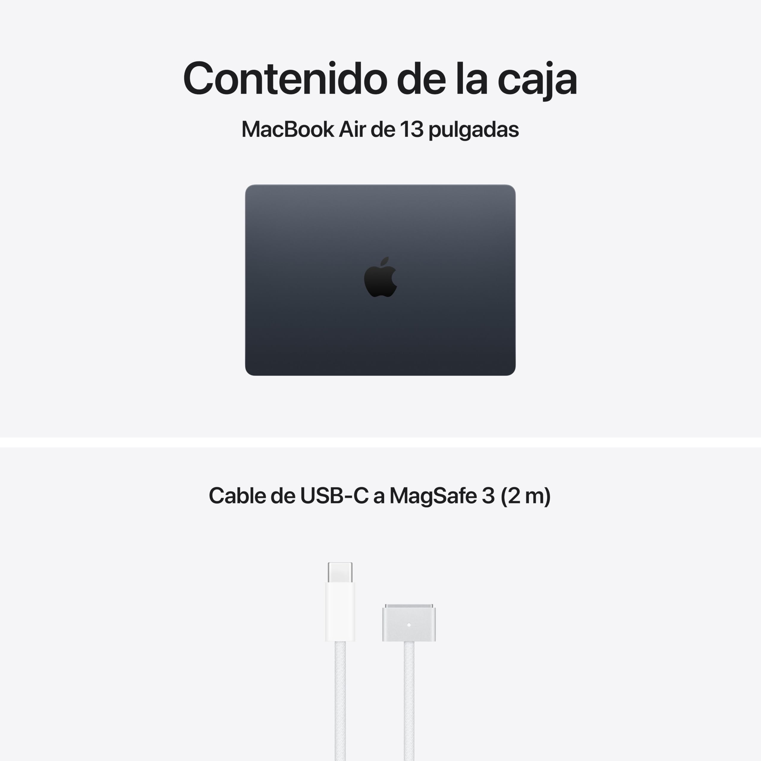 Apple MacBook Air de 13,6 Pulgadas con Chip M5: Pantalla Liquid Retina, CPU de 10 núcleos, GPU de 8 núcleos, 16 GB de Memoria unificada, 512 GB de SSD, Wi-Fi 7,Teclado español; Medianoche — view 6