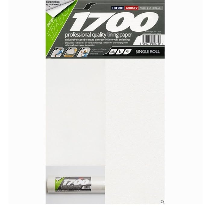 Buy Mav Erfurt 1700 Grade Lining Paper 20m x 56cm Box of 8 Double Rolls