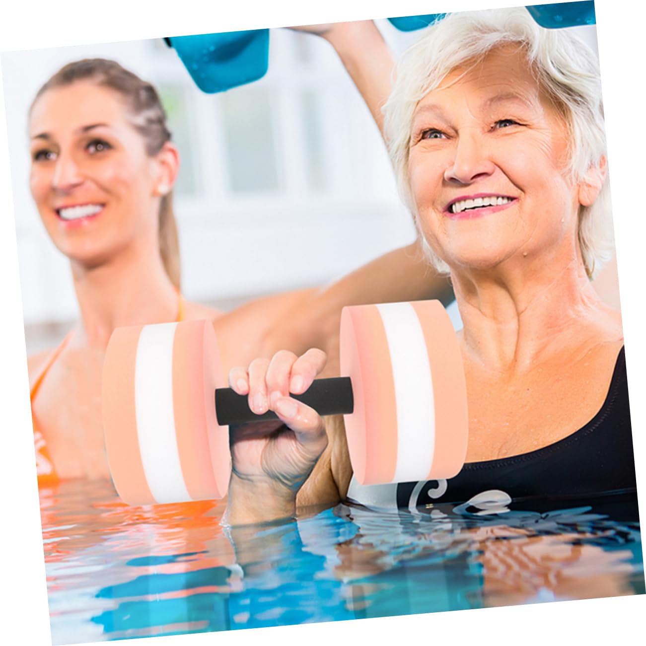 Abaodam 4 Pièces Haltères Flottants Eva pour Piscine de Poids pour Exercices Aquatiques Améliorez Votre Force et Eau Accessoires de Fitness Aquatique pour Adultes