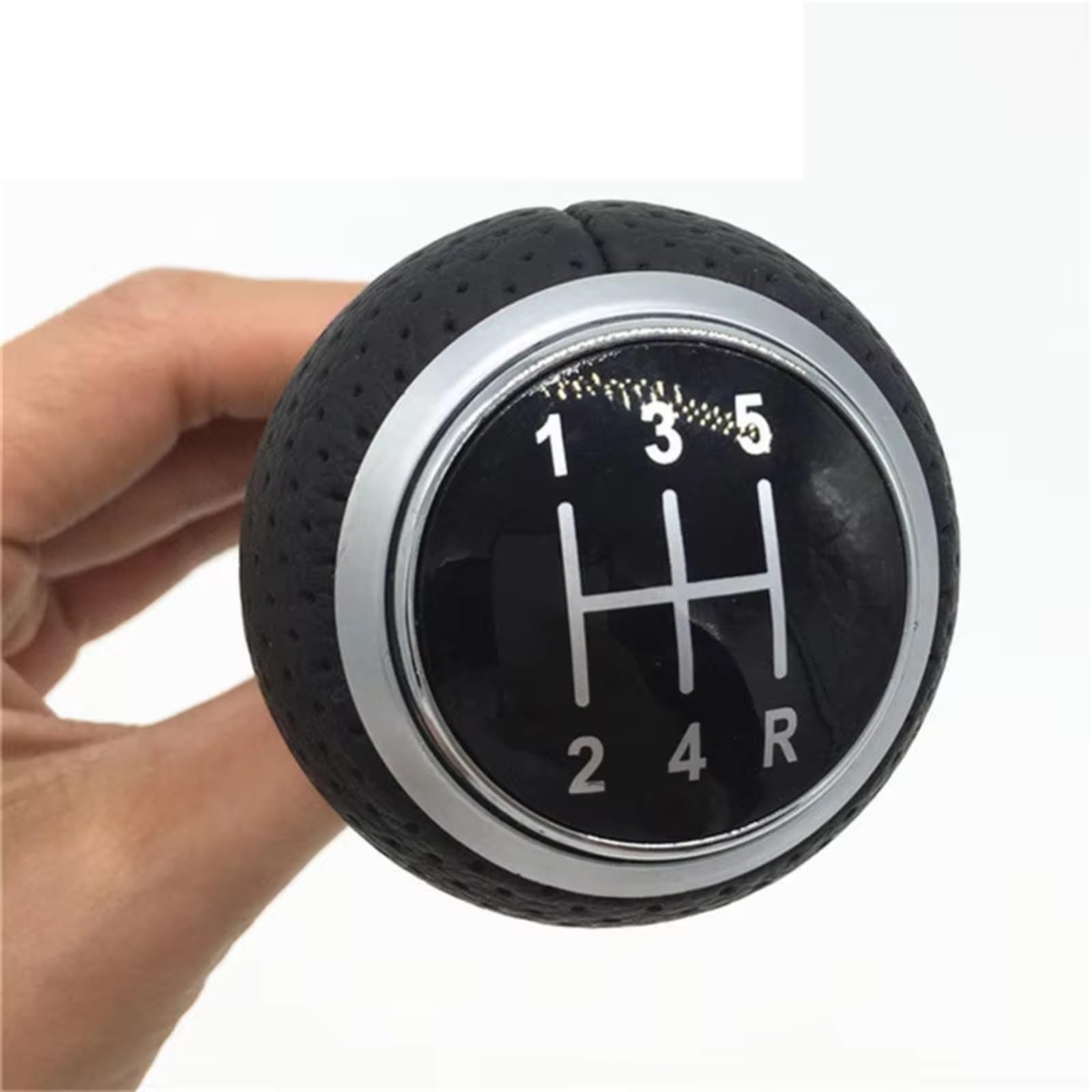 Hillar Silver 12345R Car Gear Stick Knob For Ibiza 6J For Seat For Leon Mk1 12Mm 5/6 Speed Gear Shift Knob Lever Stick(Silver 12345R)