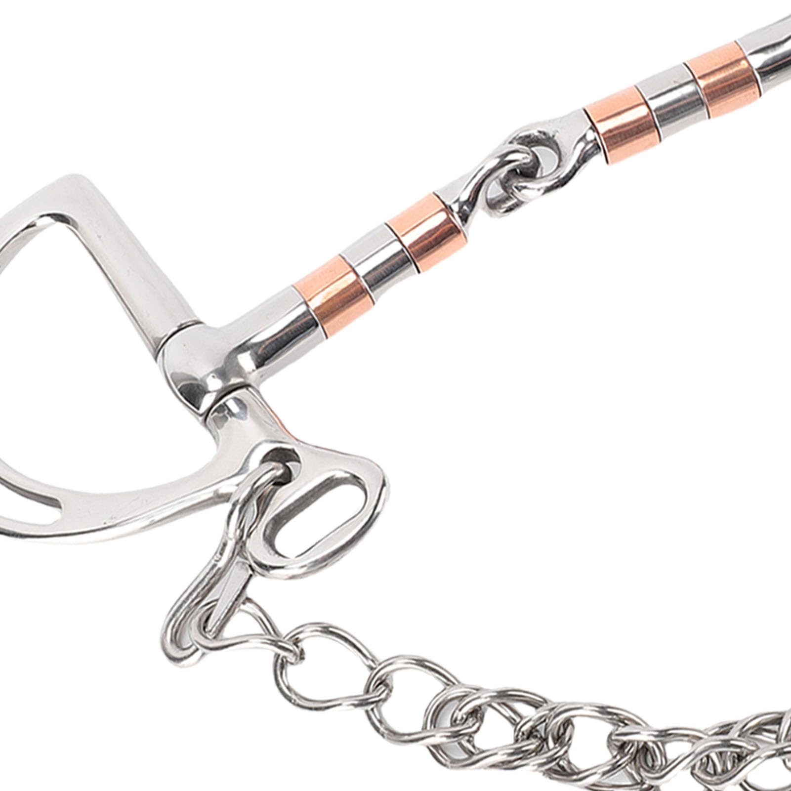 Pssopp Broca de Snaffle de Acero Inoxidable, Diseño Ranurado con Boca Articulada Hueca para un Control y Comodidad Mejorados en la Conducción Ecuestre