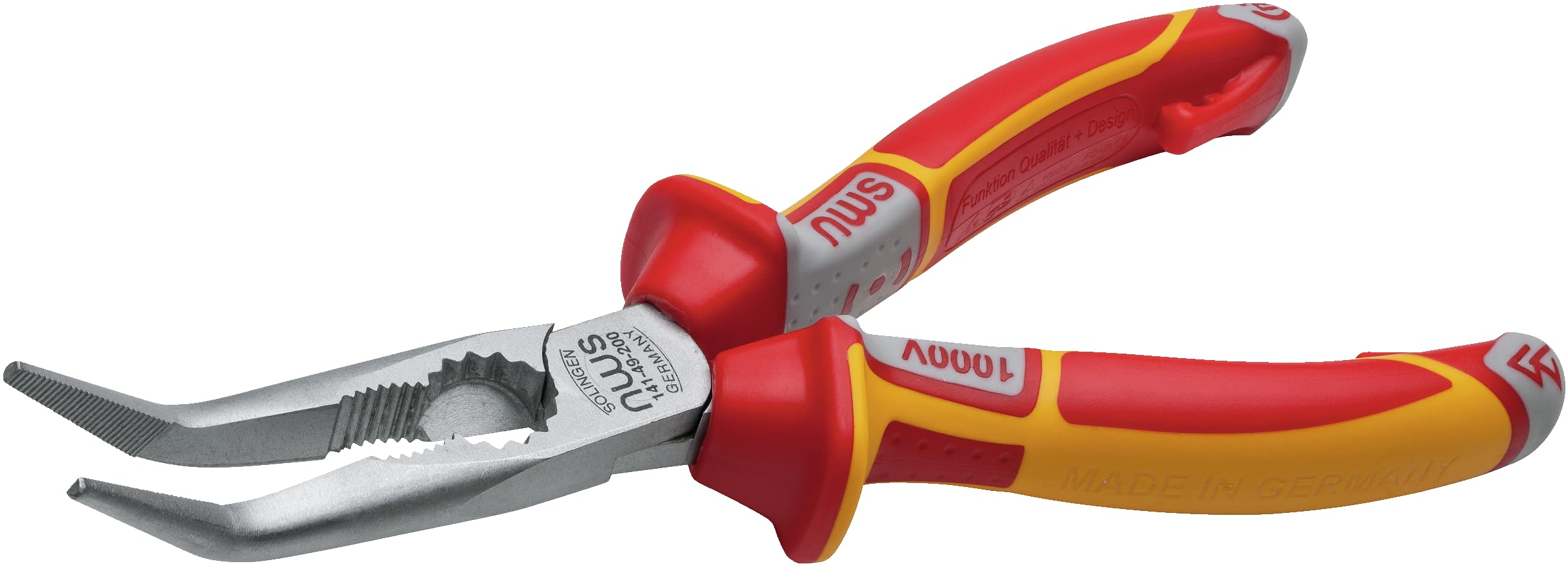 NWS 141-49VDE-205 - Alicate Boca semiredonda curva Serie 49 VDE Largo 205 mm
