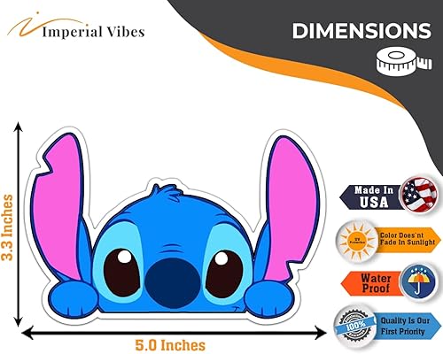 Miniatura 7 de Imperial Vibes Calcomanías divertidas de vinilo para mujeres y hombres, camionetas, camiones, motocicletas, portátiles, calcomanías de vinilo