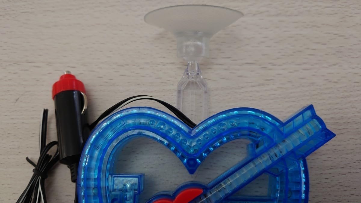 ラブ灯 ハート型ブルー 街道レーサー 旧車 デコトラ カスタムカー